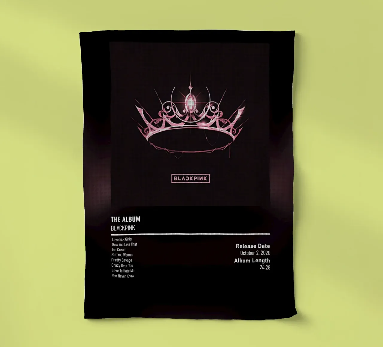 THE ALBUM (2020) by BLACKPINK canovaccio da cucina da DGUnder