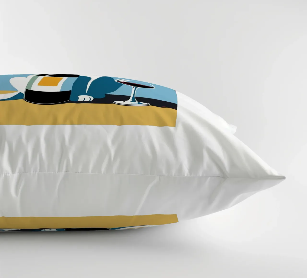 Make Time For Wine decorative cushion by Arjun