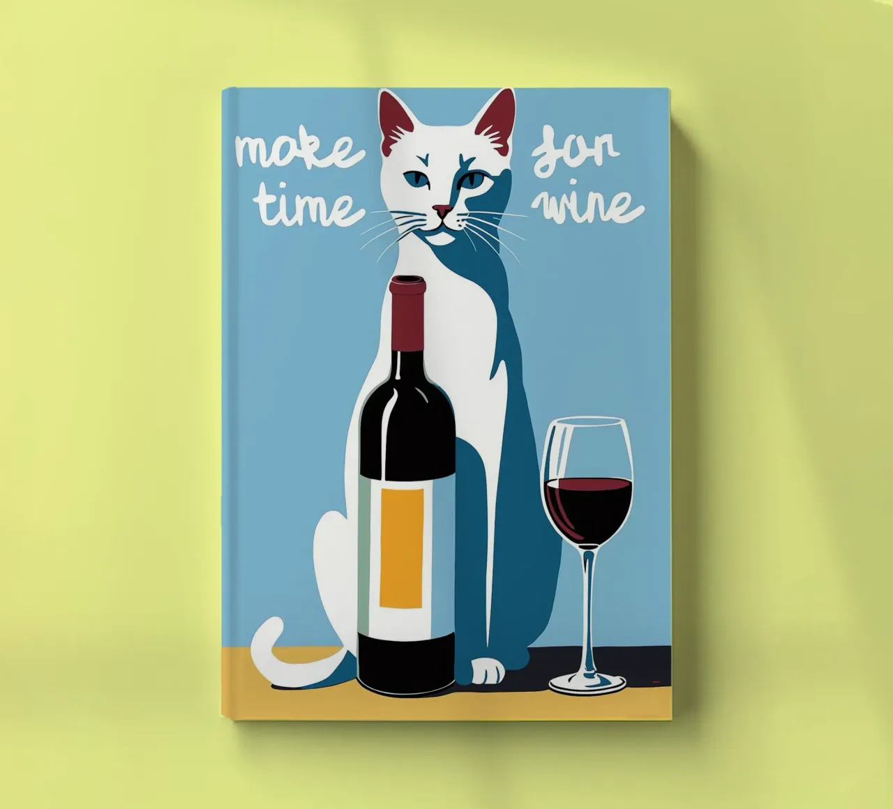 Make Time For Wine notebook by Arjun