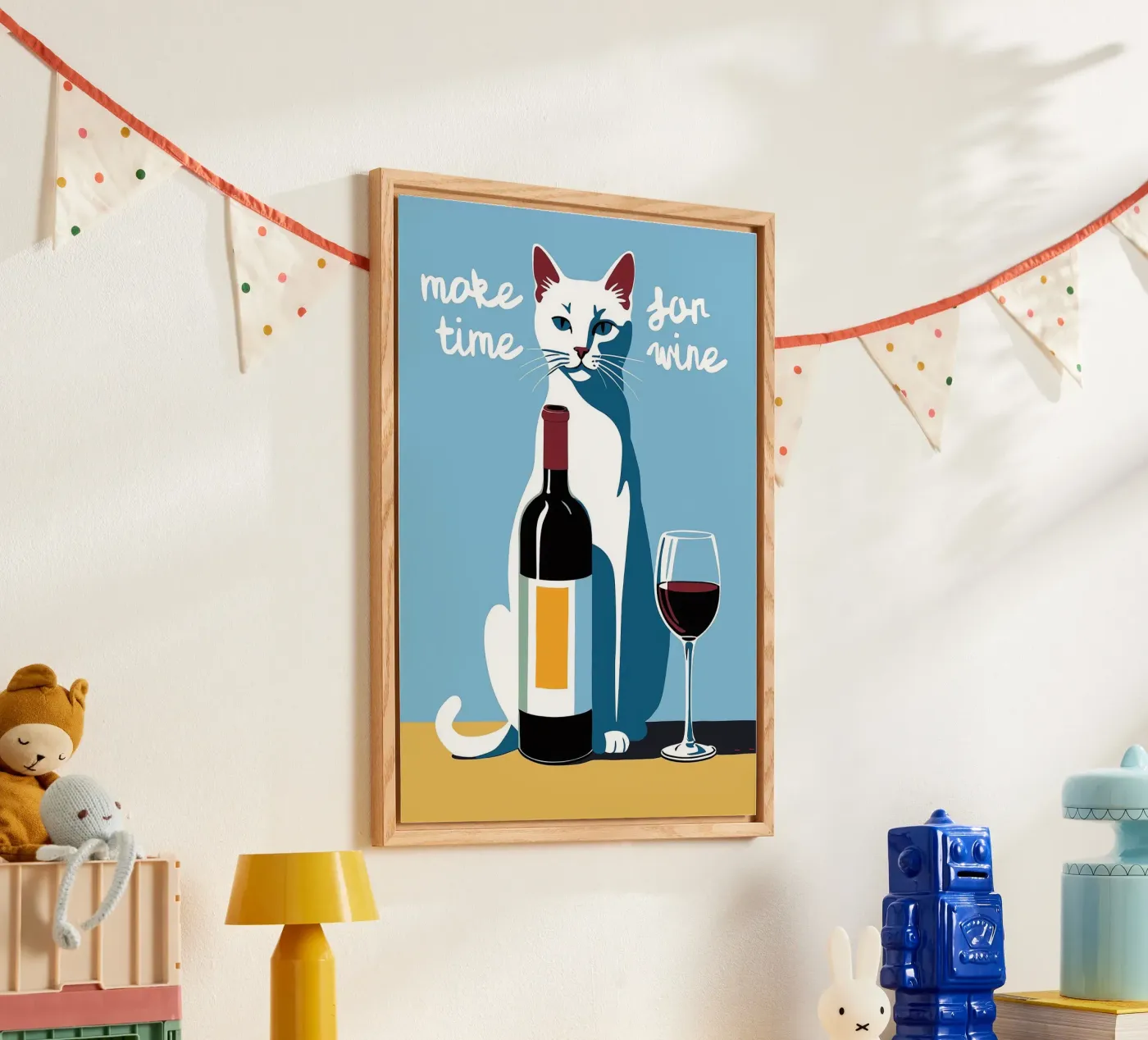 Nehmen Sie sich Zeit für Wein Acryl-Glas von Arjun