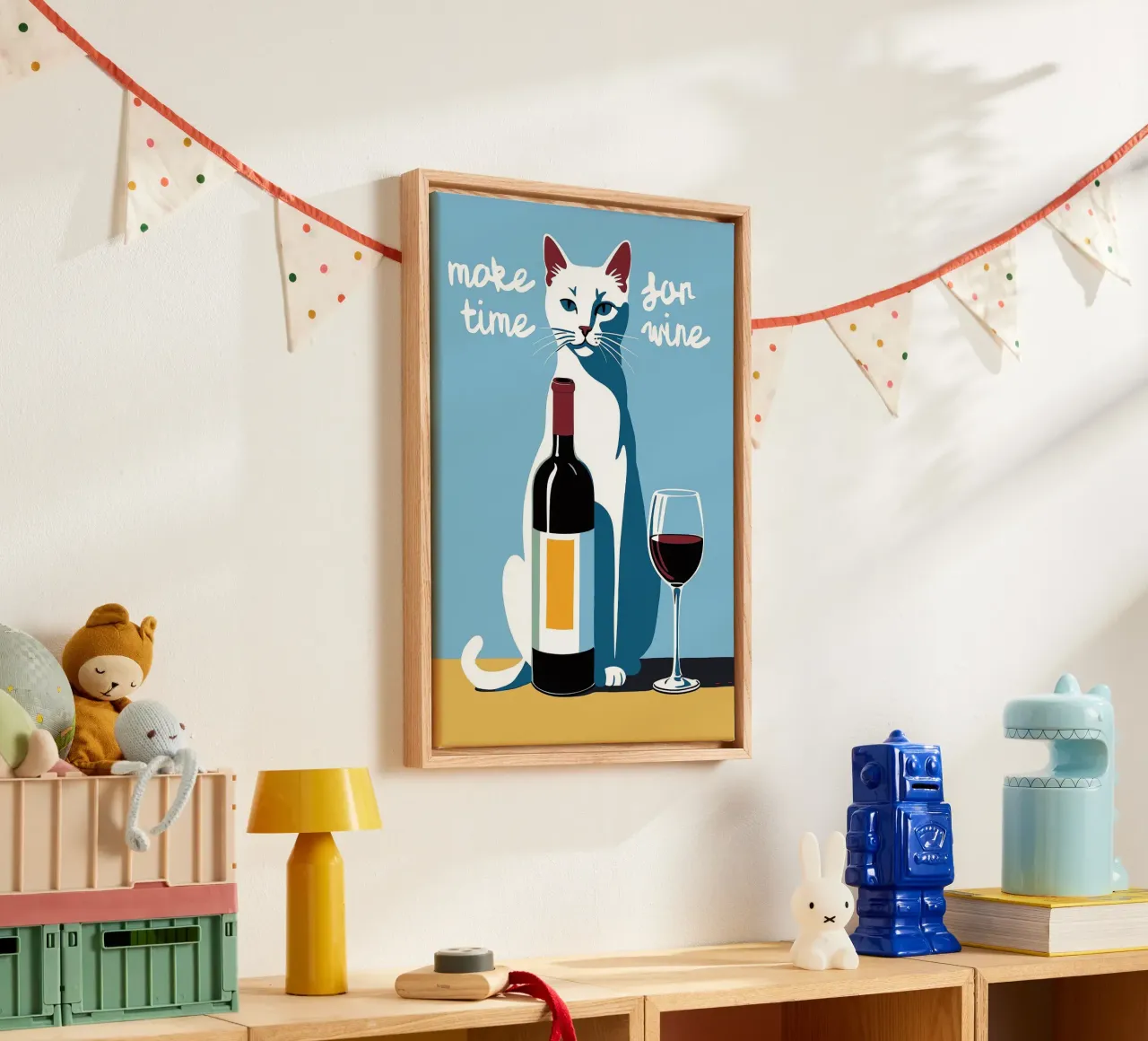 Make Time For Wine canvas by Arjun