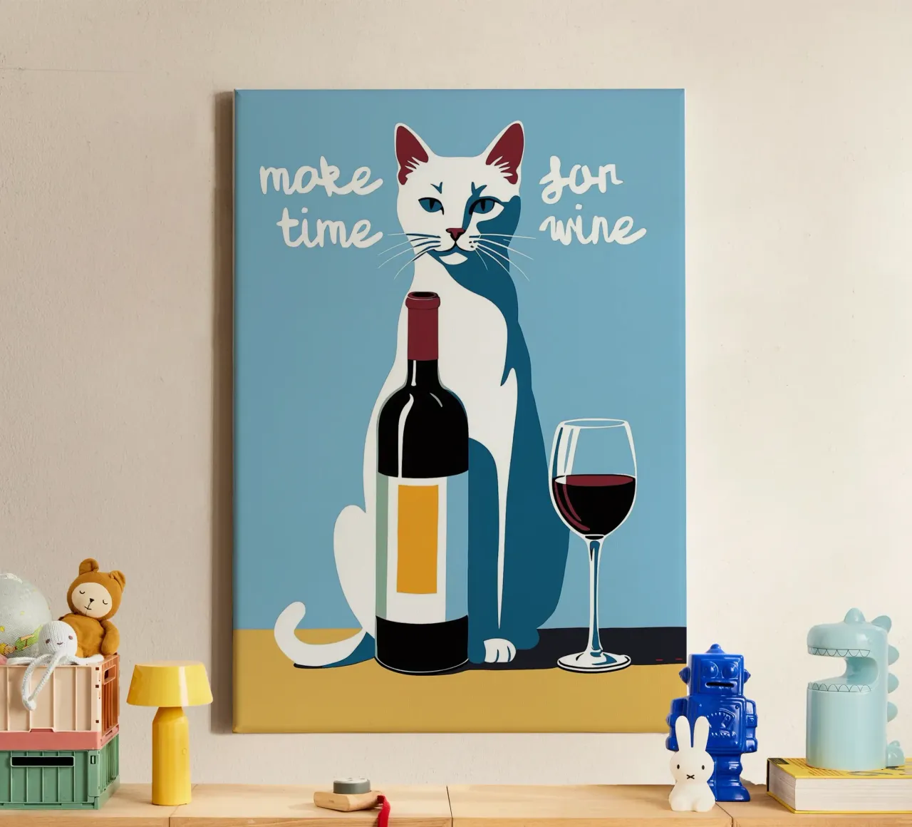Make Time For Wine canvas by Arjun