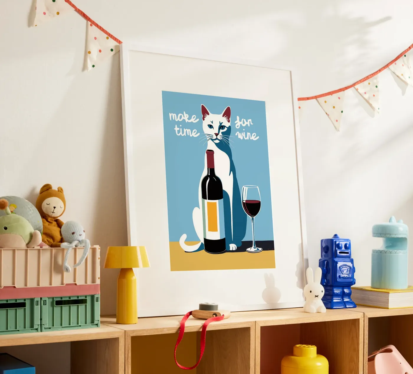 Make Time For Wine poster by Arjun