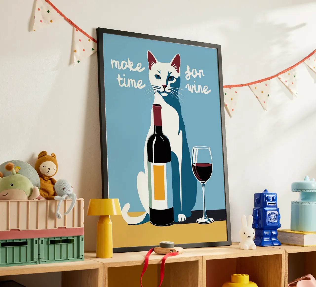 Make Time For Wine hahnemühle by Arjun