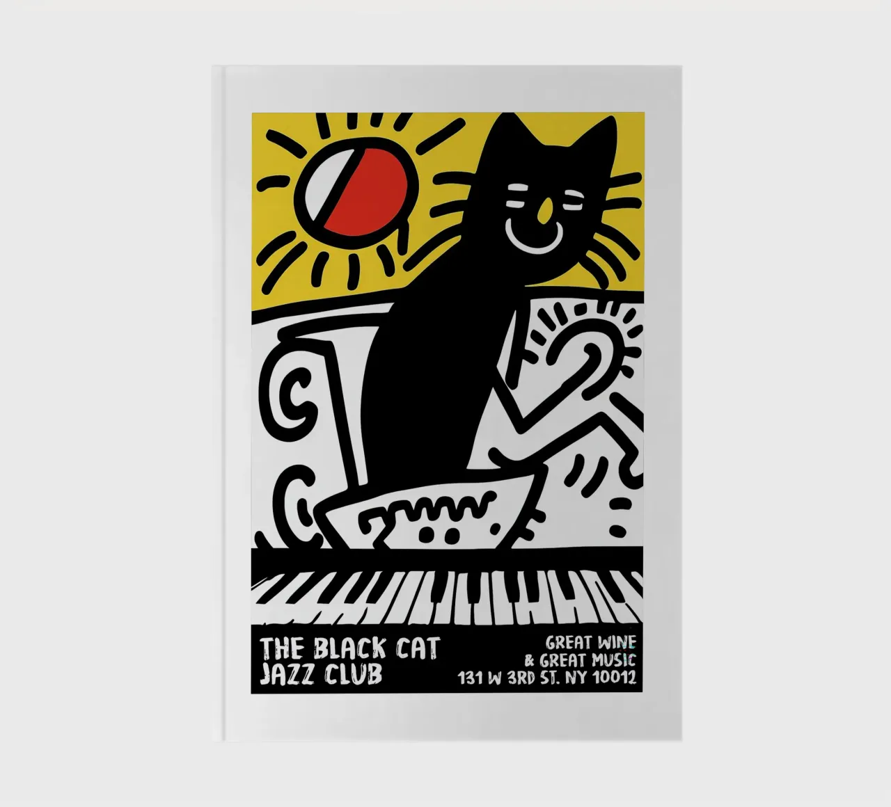 The Black Cat Jazz notebook by Arjun