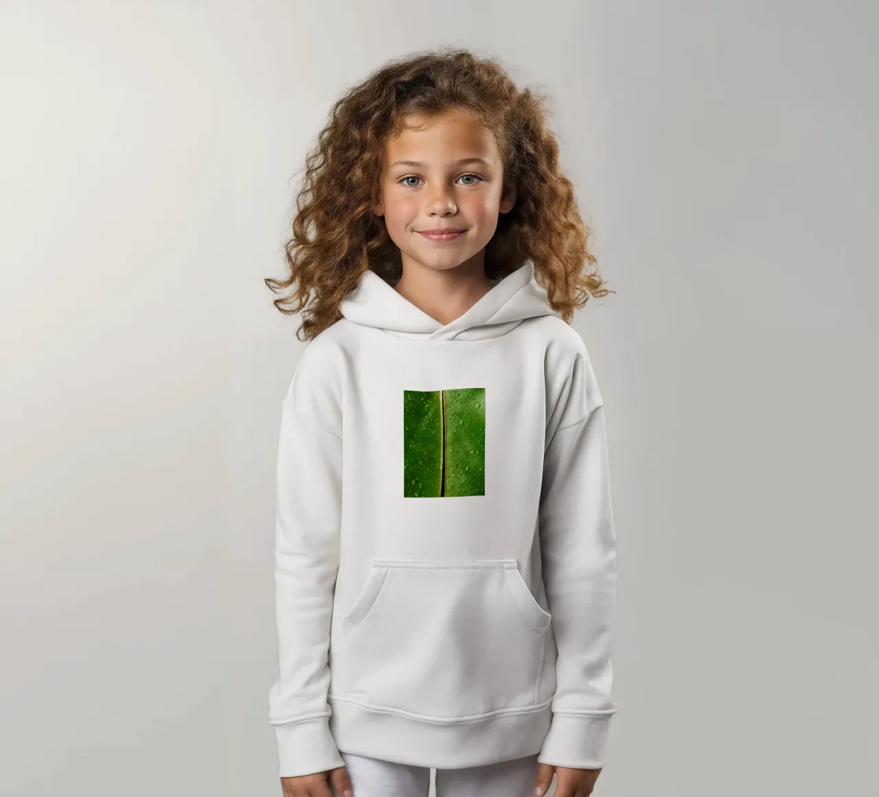 banana leaf tropical kids hoodie by Earthly Visions