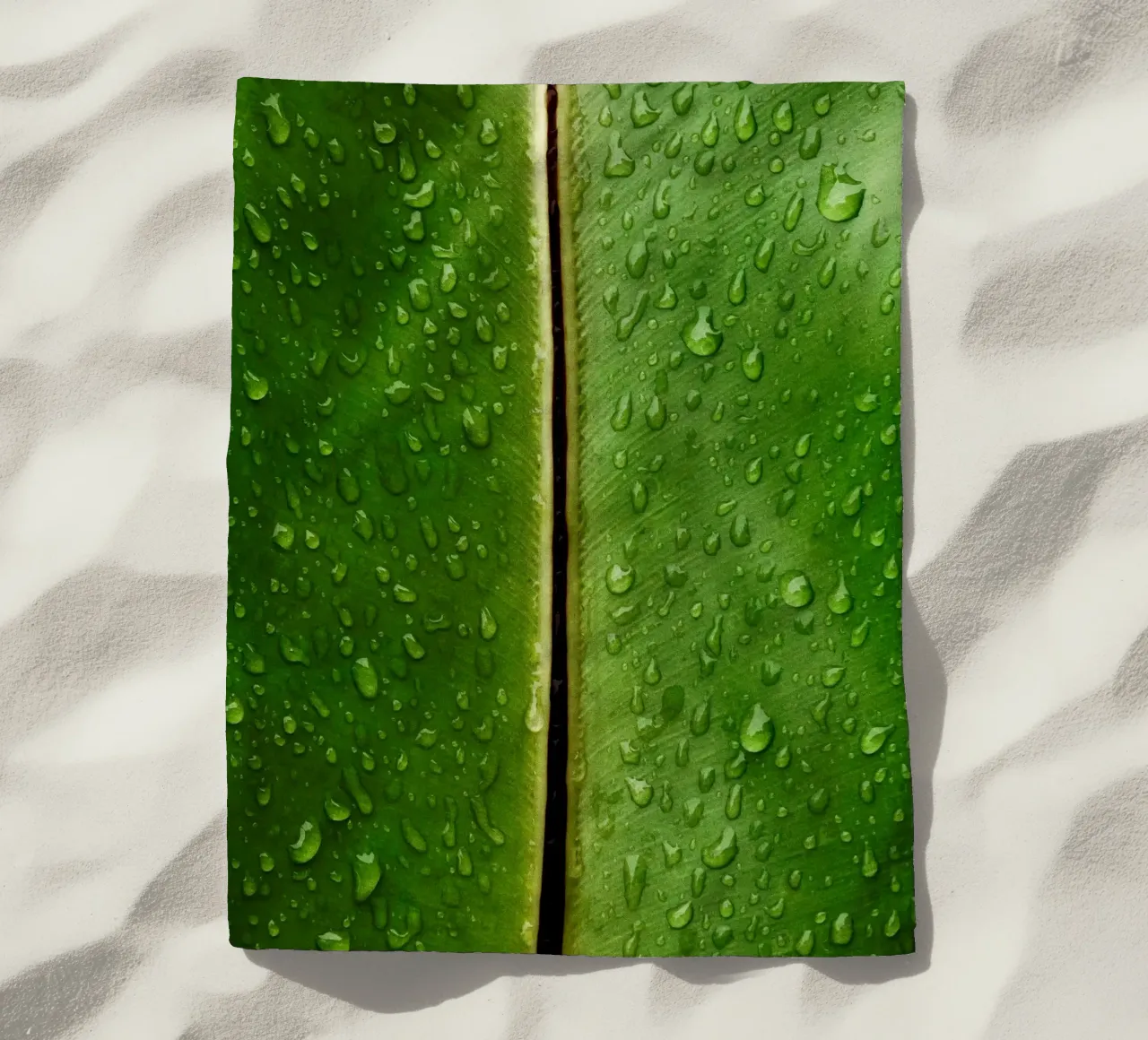 banana leaf tropical beach towel by Earthly Visions