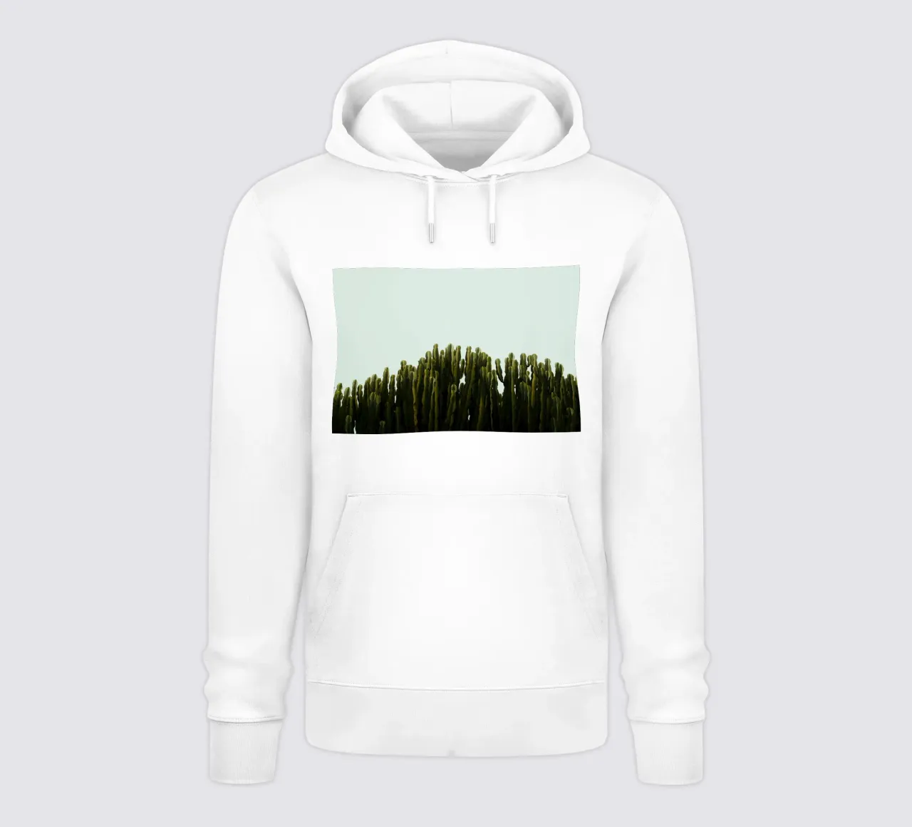verde cactus felpa con cappuccio da Earthly Visions