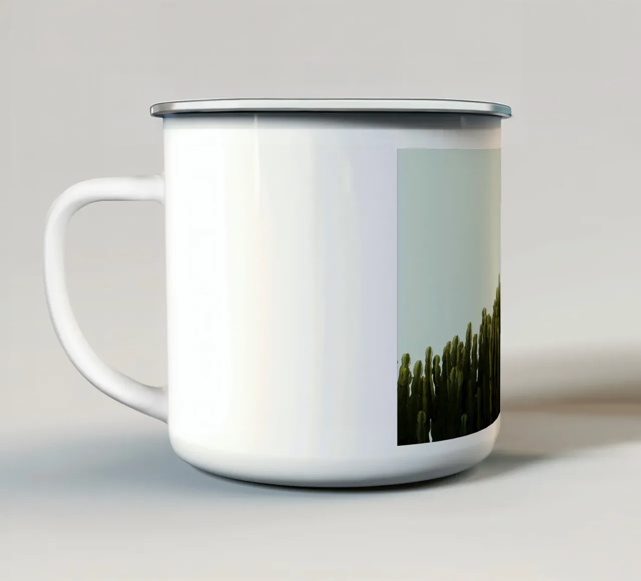 verde cactus tazza in smalto da Earthly Visions