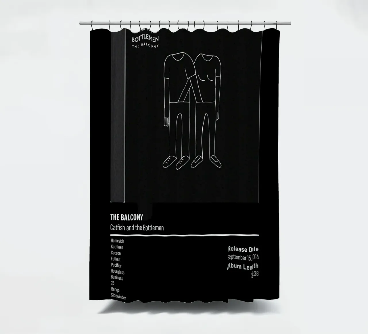 The Balcony (2014) by Catfish and the Bottlemen tenda da doccia da DGUnder