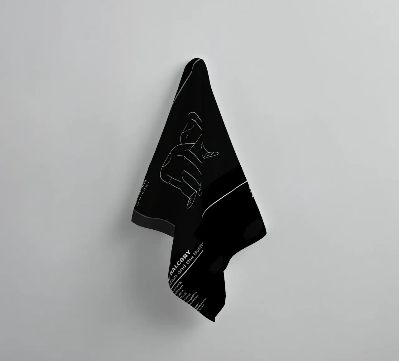 The Balcony (2014) by Catfish and the Bottlemen asciugamano da bagno da DGUnder