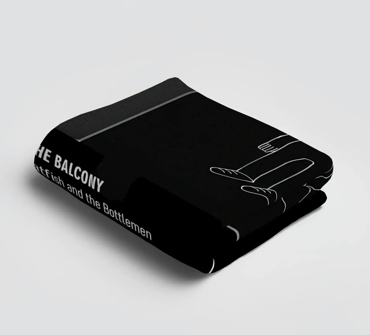 The Balcony (2014) by Catfish and the Bottlemen asciugamano da bagno da DGUnder