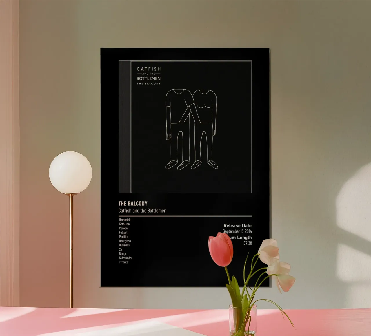 The Balcony (2014) by Catfish and the Bottlemen alluminio dibond da DGUnder