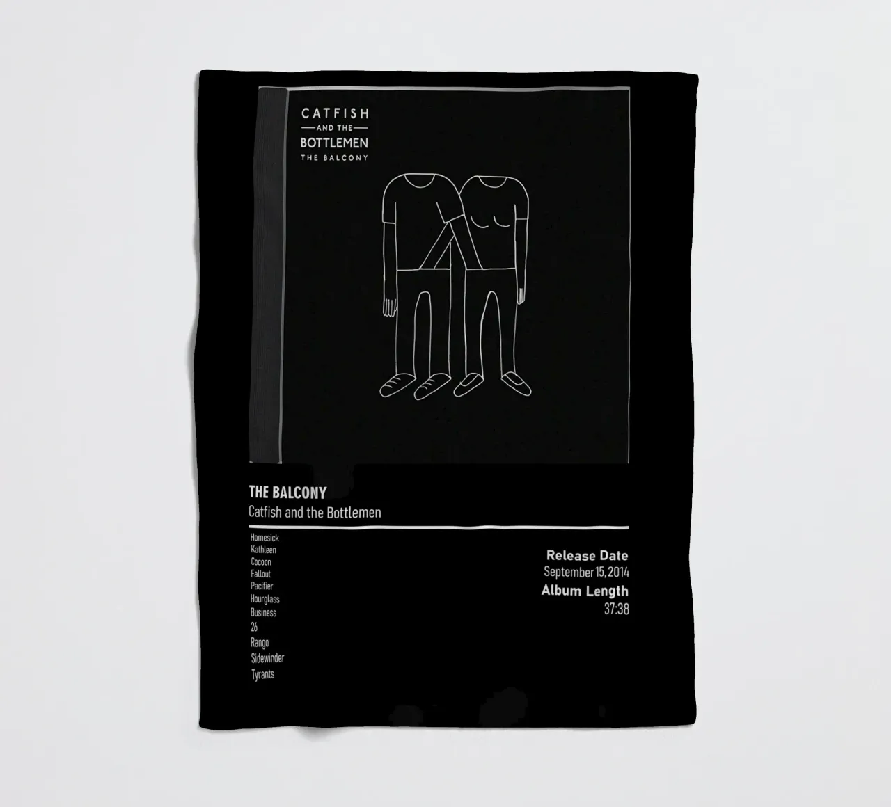 The Balcony (2014) by Catfish and the Bottlemen coperta in pile da DGUnder