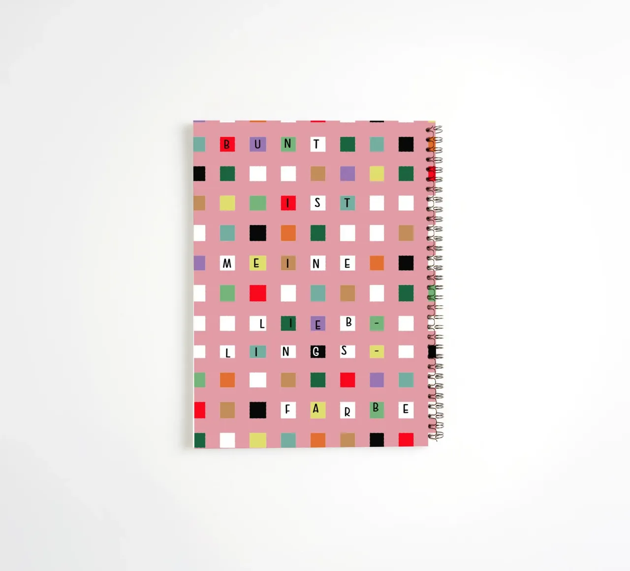 Colourful is my favourite colour spiral notebook by maramirage