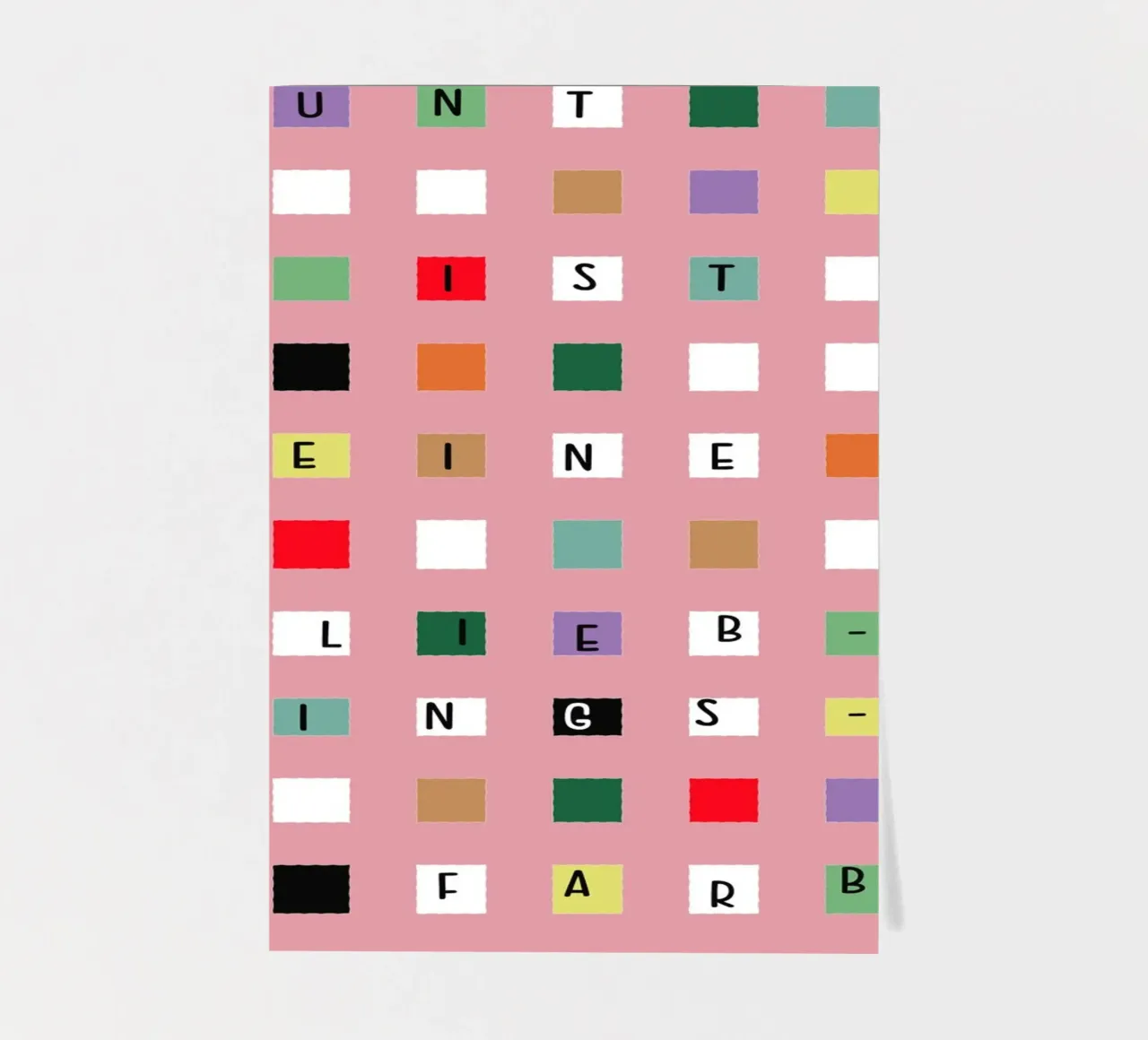 Bunt ist meine Lieblingsfarbe Stickerbogen von maramirage