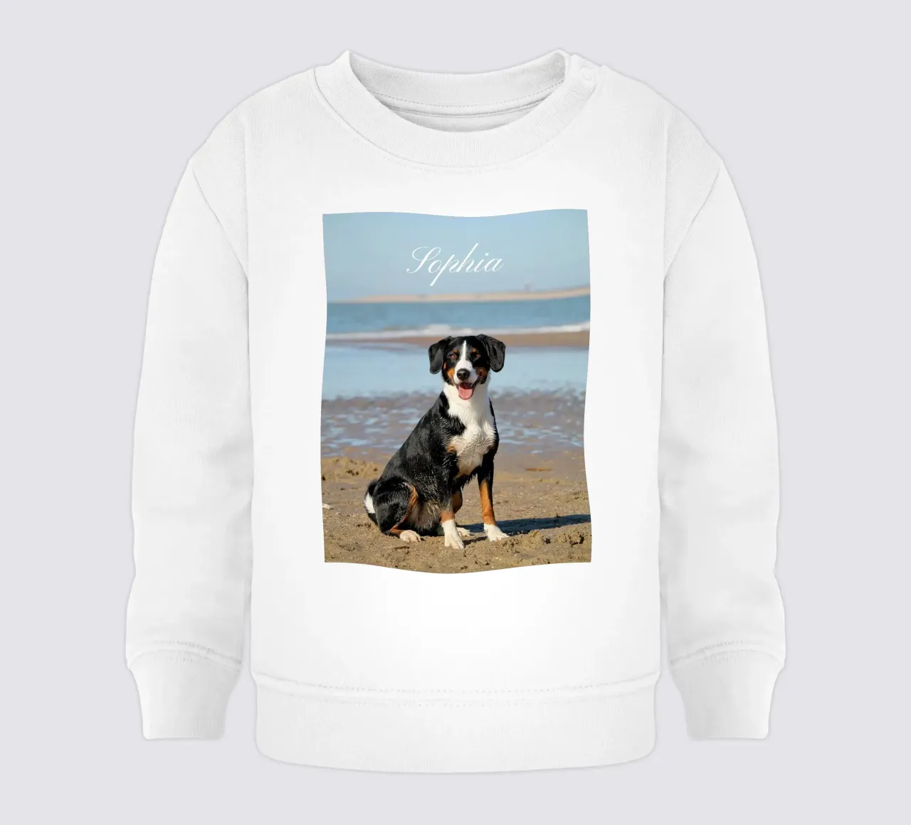 Custom Pet Dog Photo Custom Dog Name Pet name felpa neonato da Custom4U