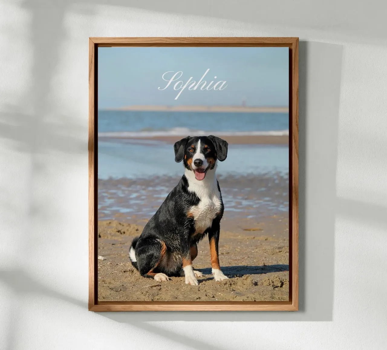 Custom Pet Dog Photo Custom Dog Name Pet name alluminio dibond da Custom4U