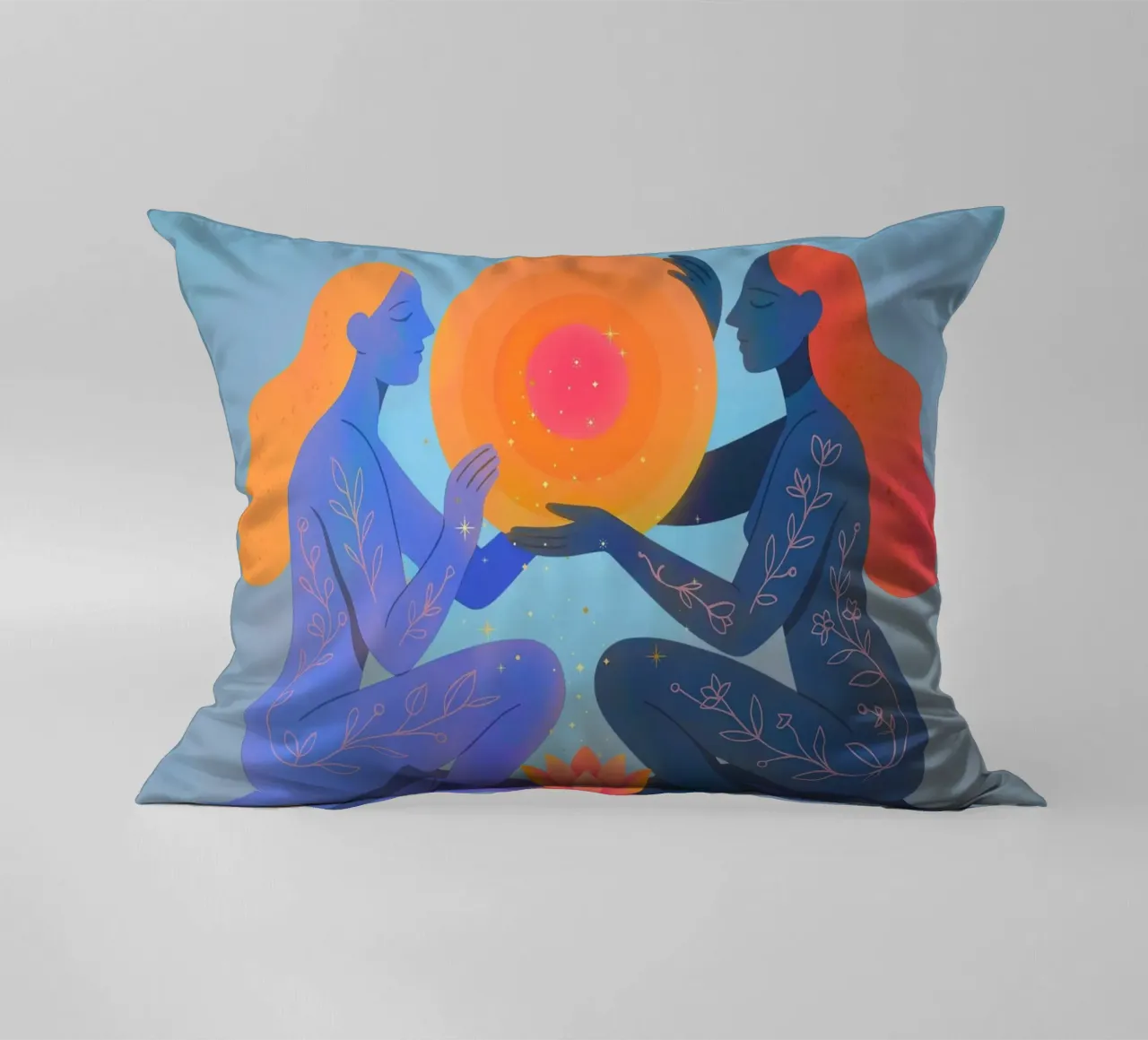 The light Between us cuscino da Taika Tori Art