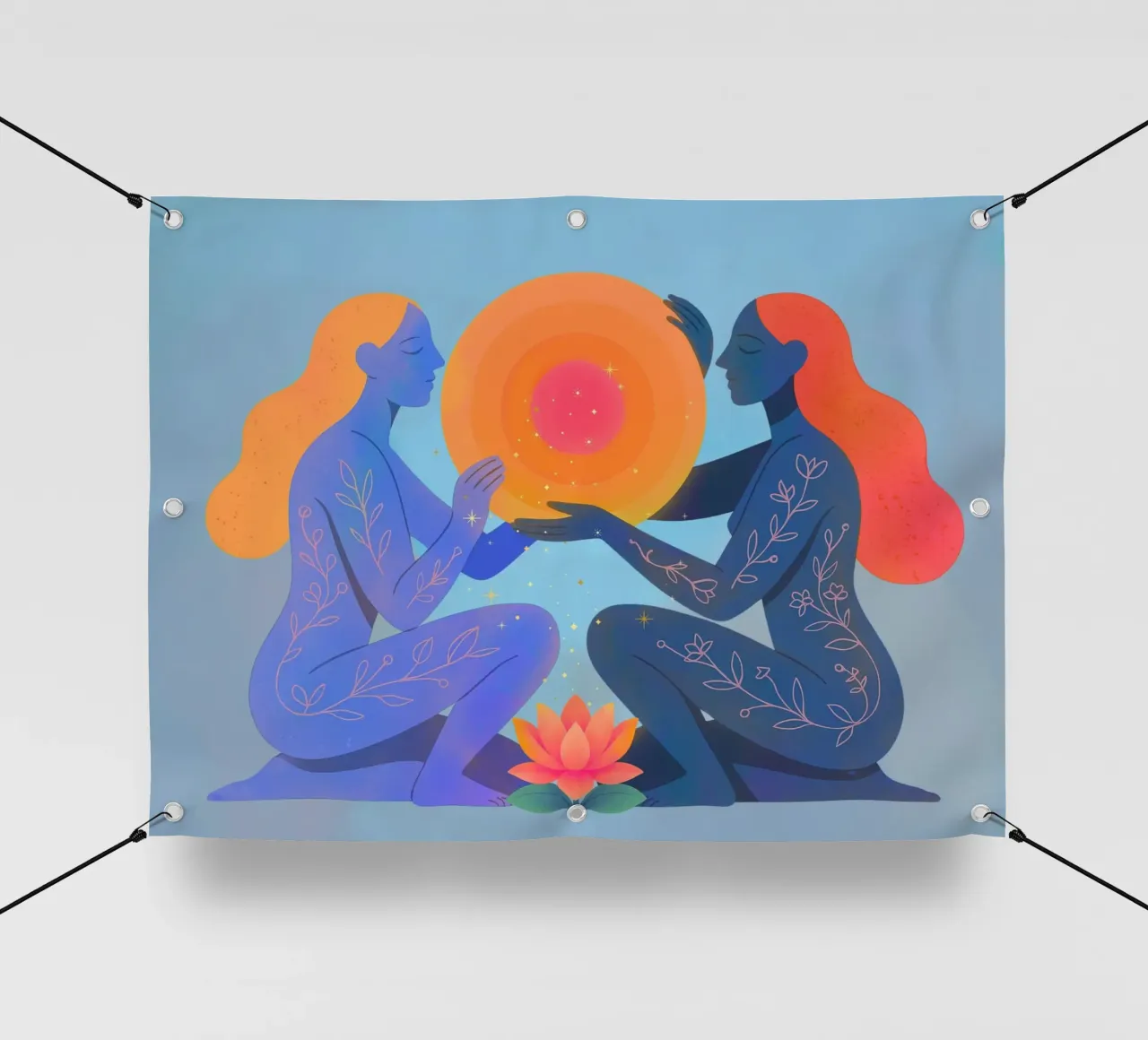 The light Between us telo in pvc da Taika Tori Art