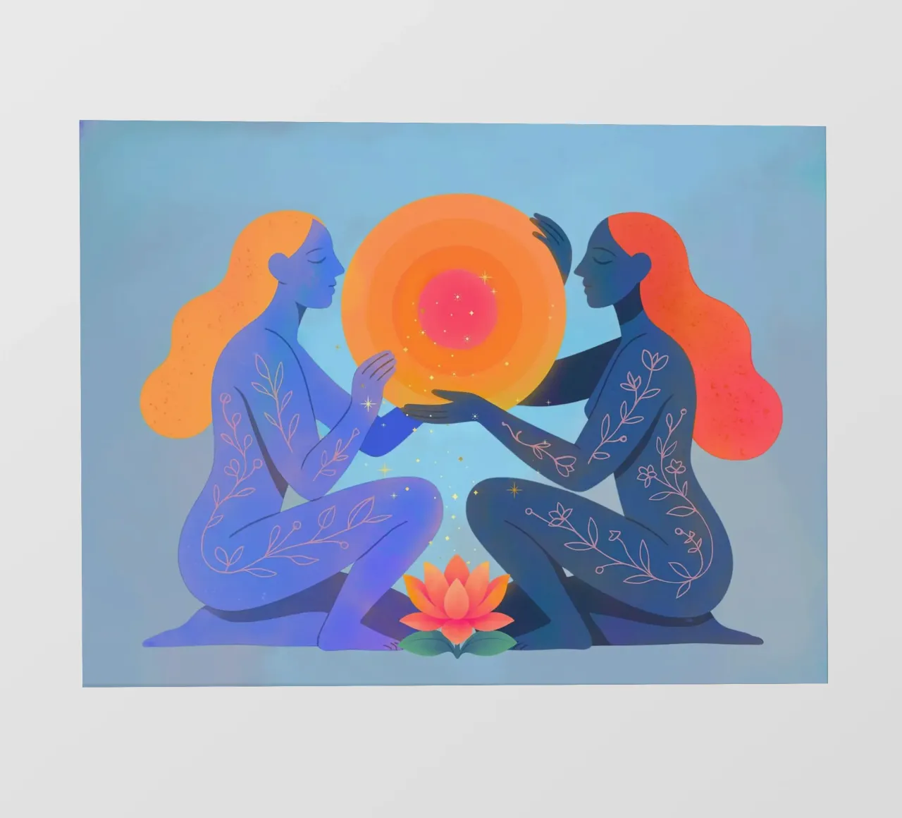 The light Between us telo in pvc da Taika Tori Art