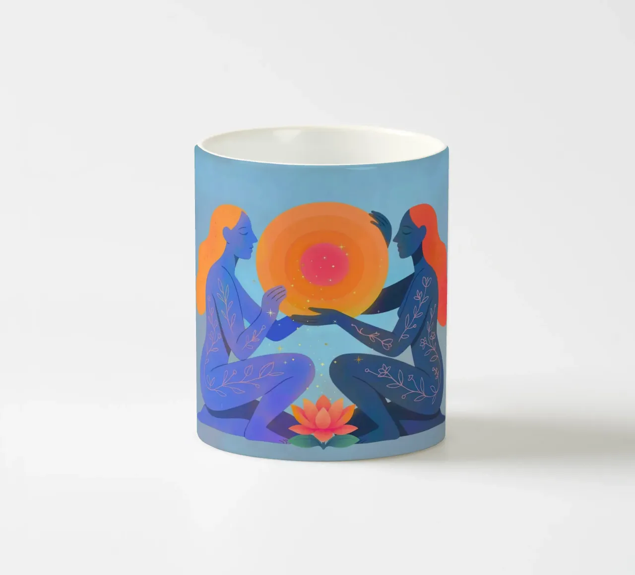 The light Between us tazza in ceramica da Taika Tori Art
