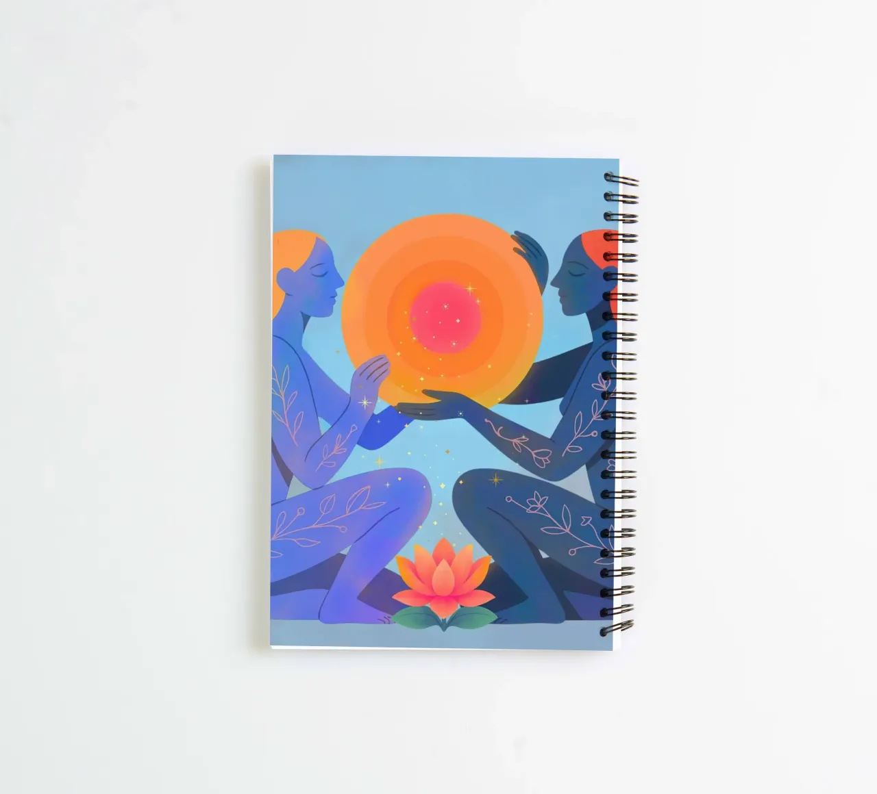 The light Between us spiral notebook by Taika Tori Art