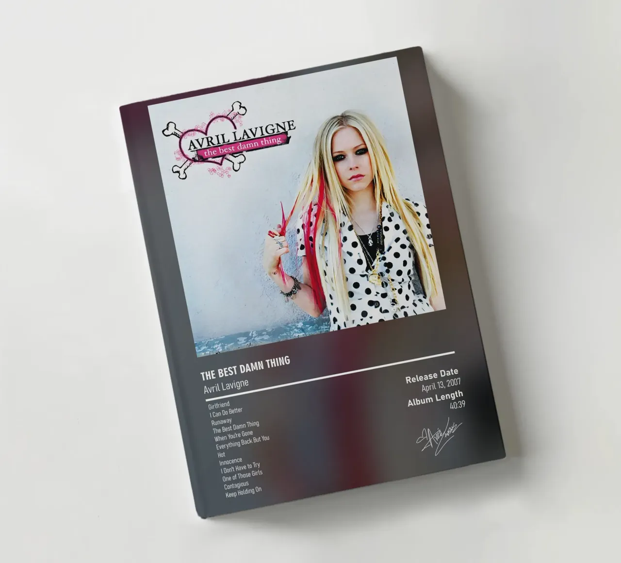 The Best Damn Thing by Avril Lavigne notebook by DGUnder