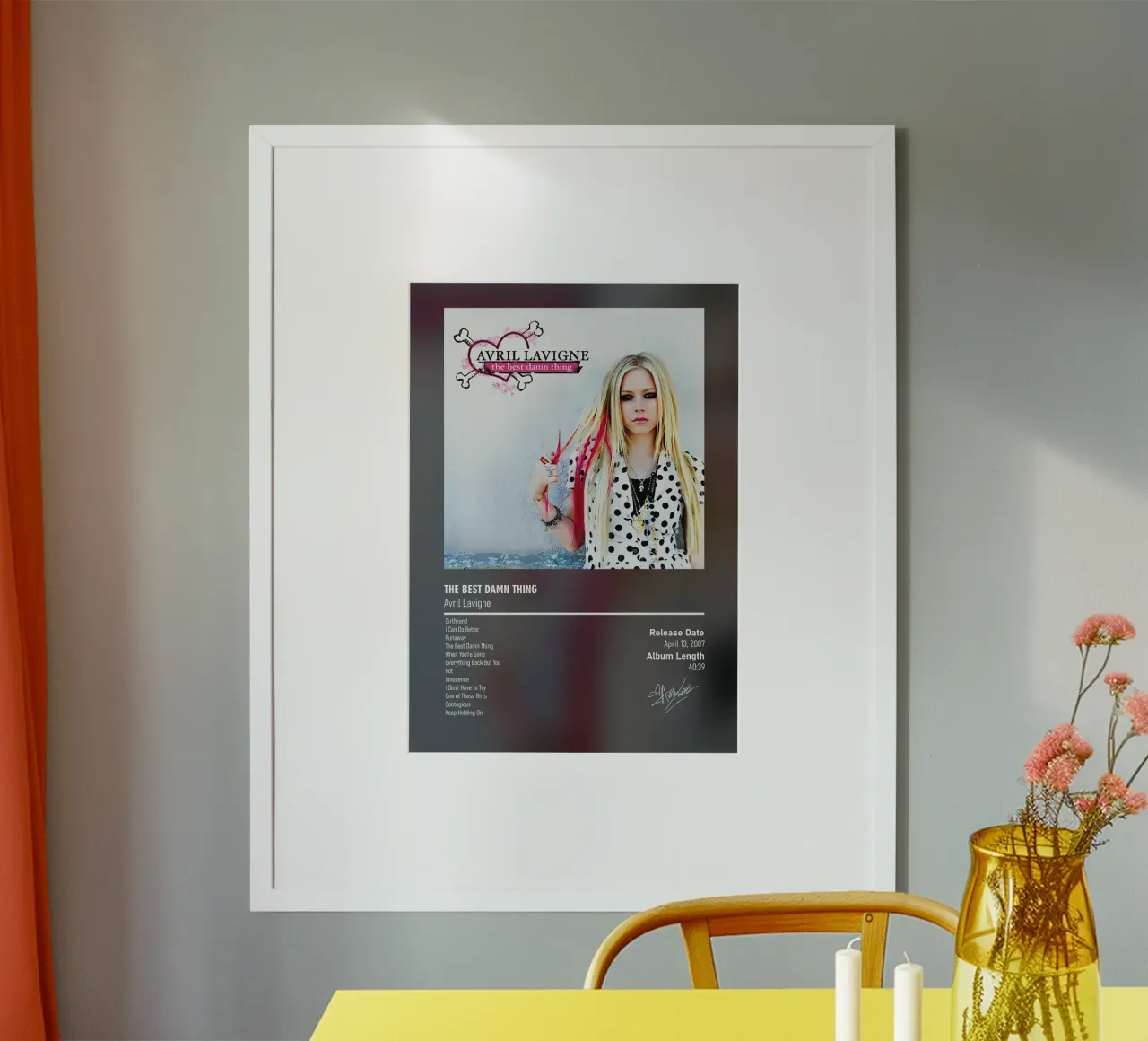 The Best Damn Thing by Avril Lavigne carta hahnemühle da DGUnder