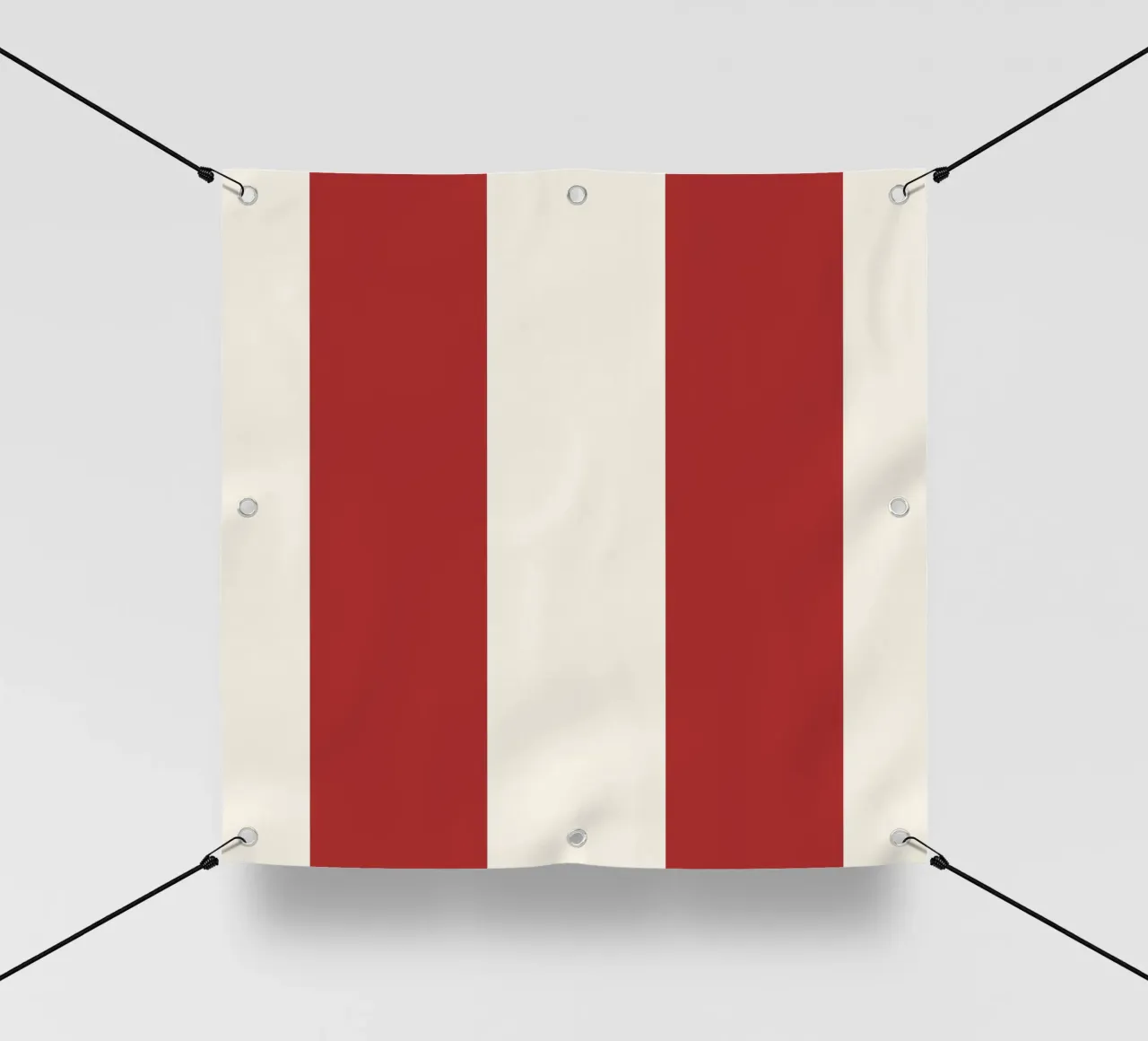 Red bold vintage lines telo in pvc da TijanaArtStudio88