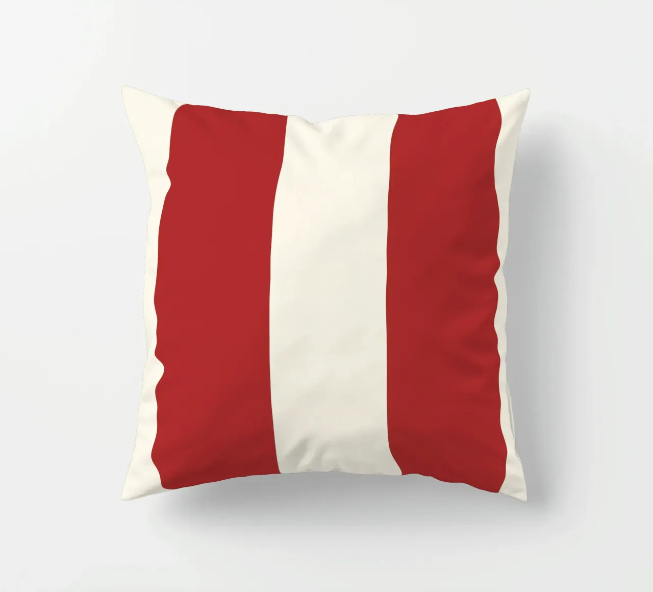 Red bold vintage lines cuscino da TijanaArtStudio88