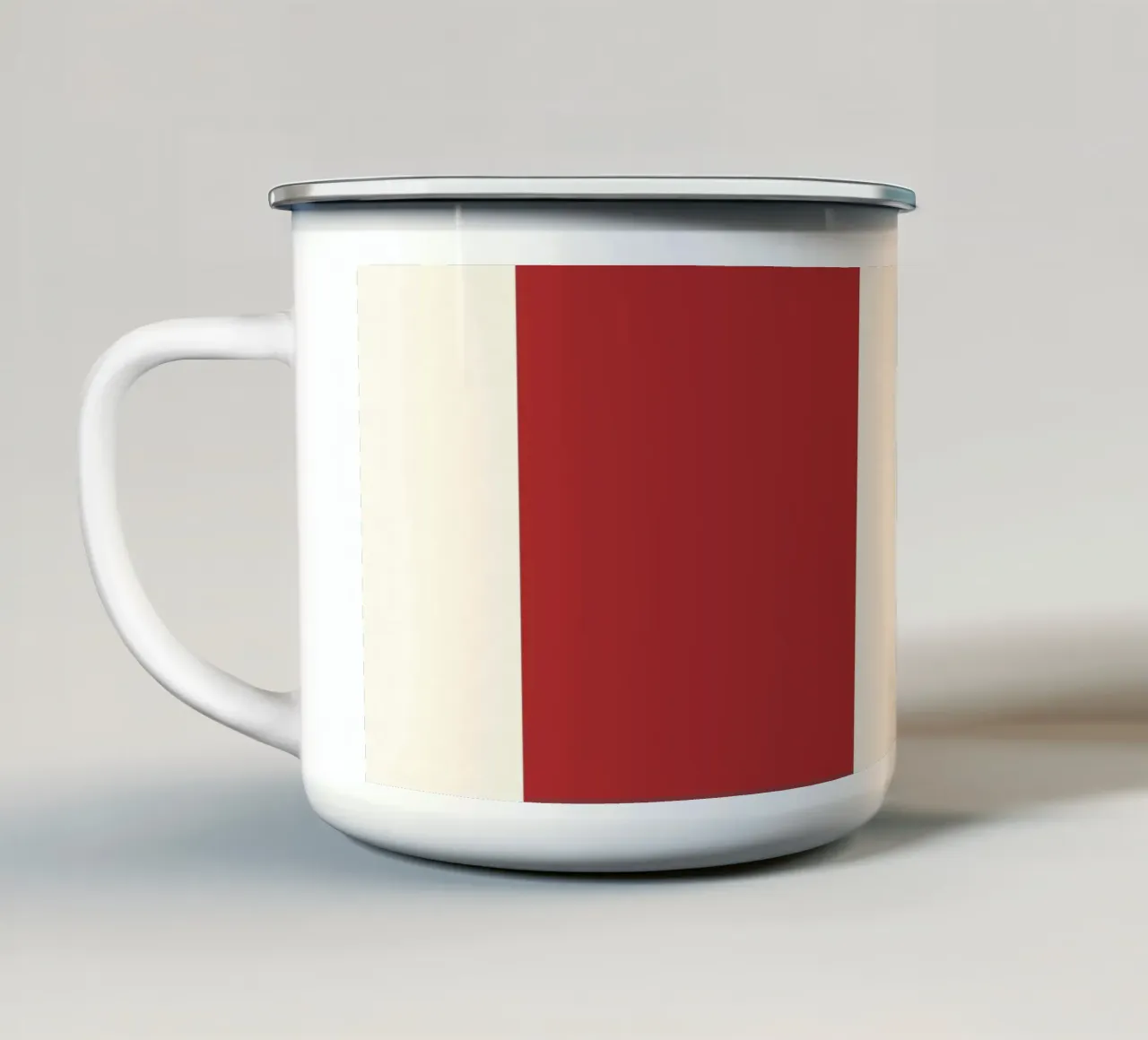 Red bold vintage lines tazza in smalto da TijanaArtStudio88