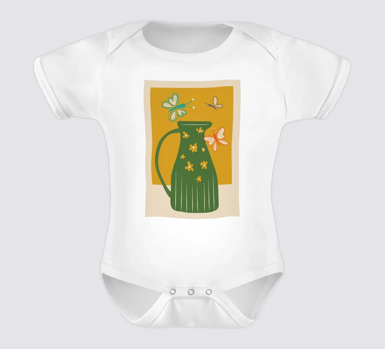 Modern Botanicals No. 8 body neonato maniche corte da Nadjaa