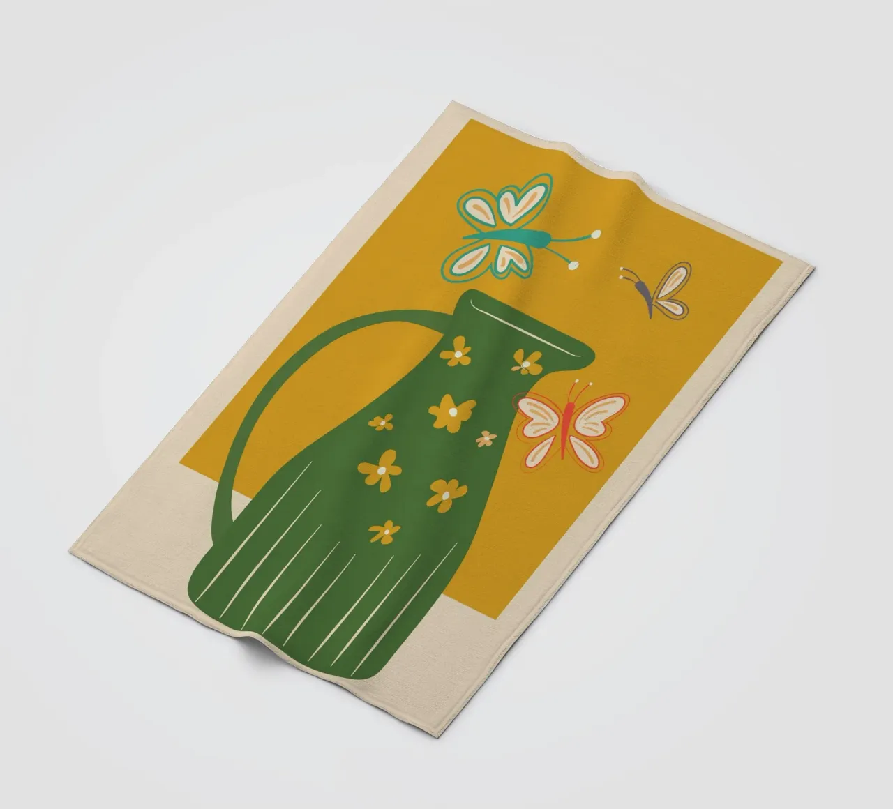 Modern Botanicals No. 8 coperta in pile da Nadjaa