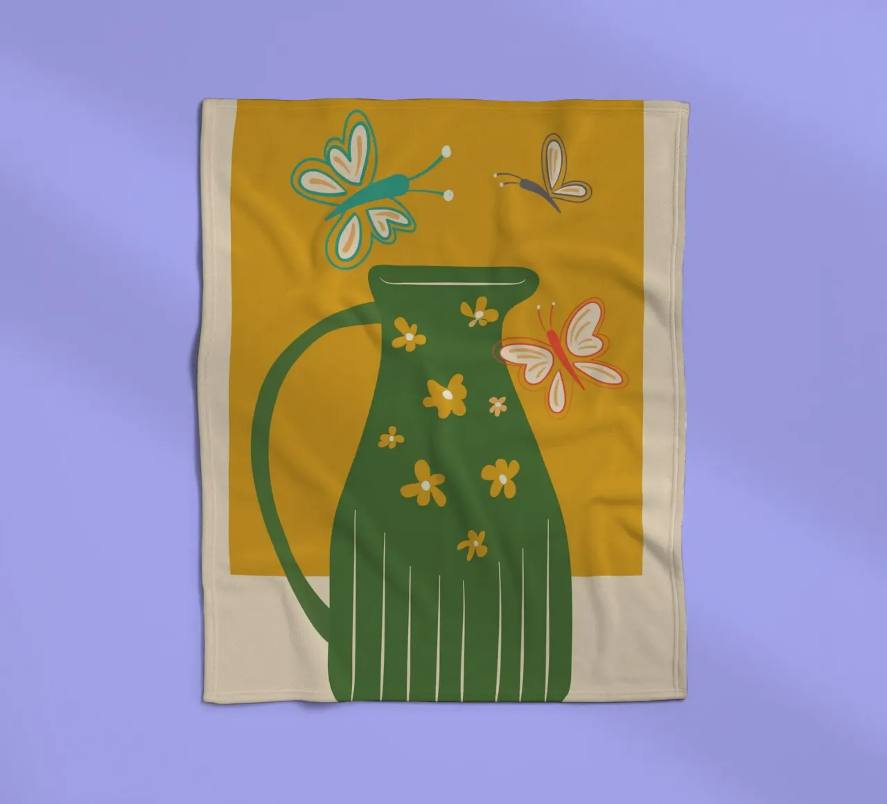 Modern Botanicals No. 8 coperta in pile da Nadjaa