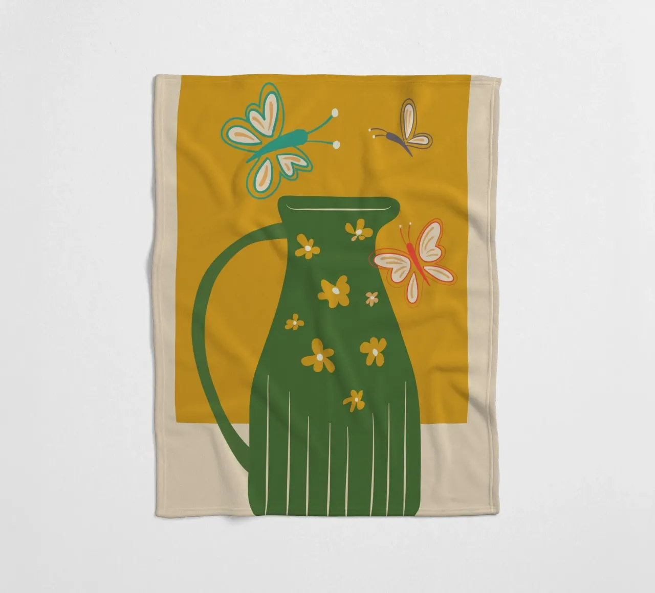 Modern Botanicals No. 8 coperta in pile da Nadjaa