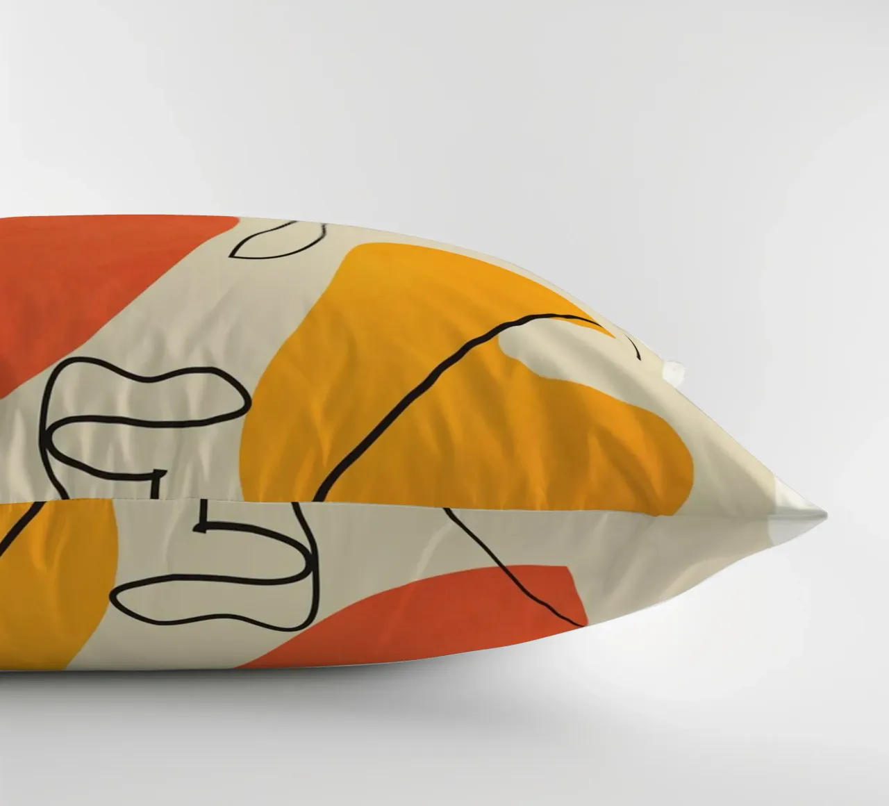 Abstract Face Line Design 01 cuscino da cityart