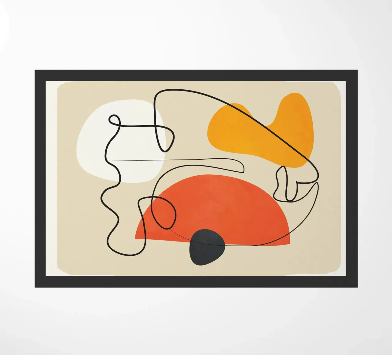 Abstract Face Line Design 01 zerbino da cityart