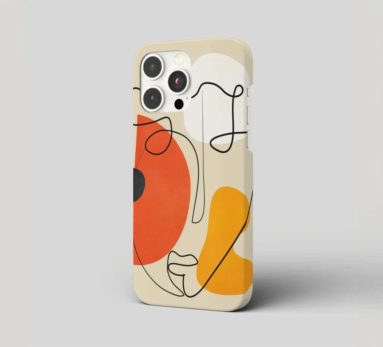 Abstract Face Line Design 01 cover iphone da cityart