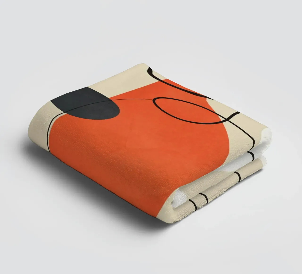 Abstract Face Line Design 01 asciugamano da bagno da cityart
