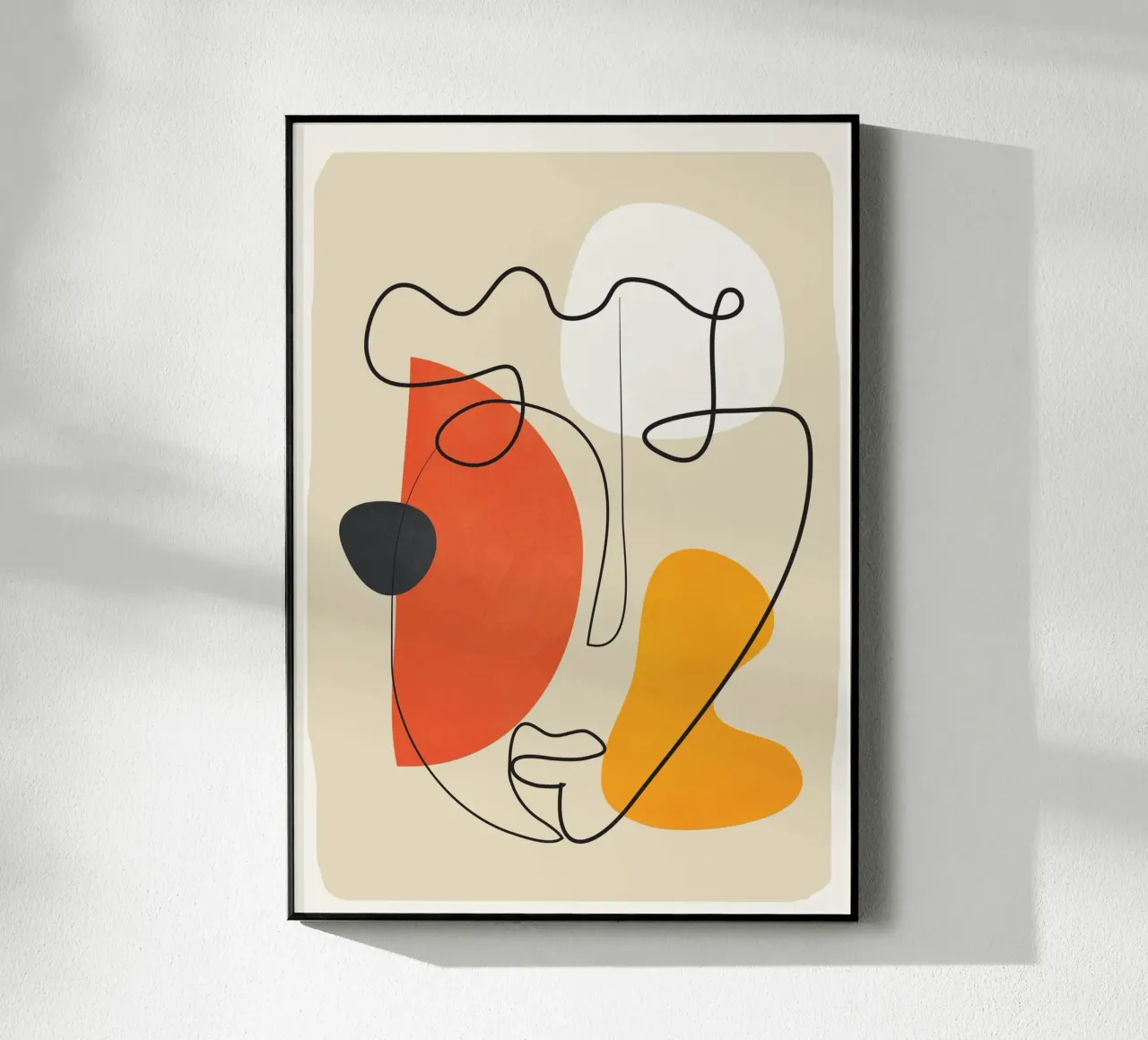 Abstract Face Line Design 01 plexiglass da cityart