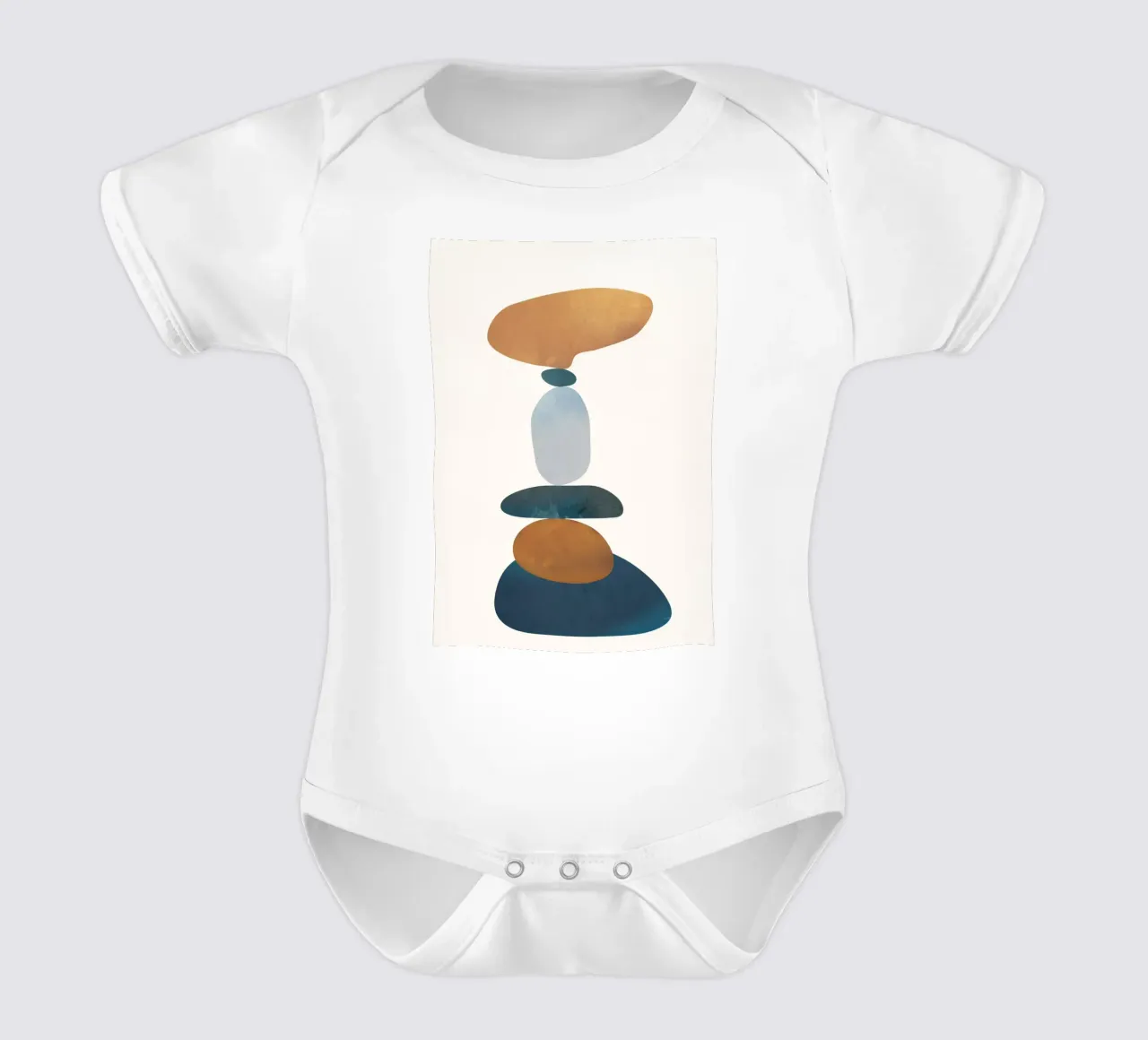 Balancing Stones 3 body neonato maniche corte da cityart
