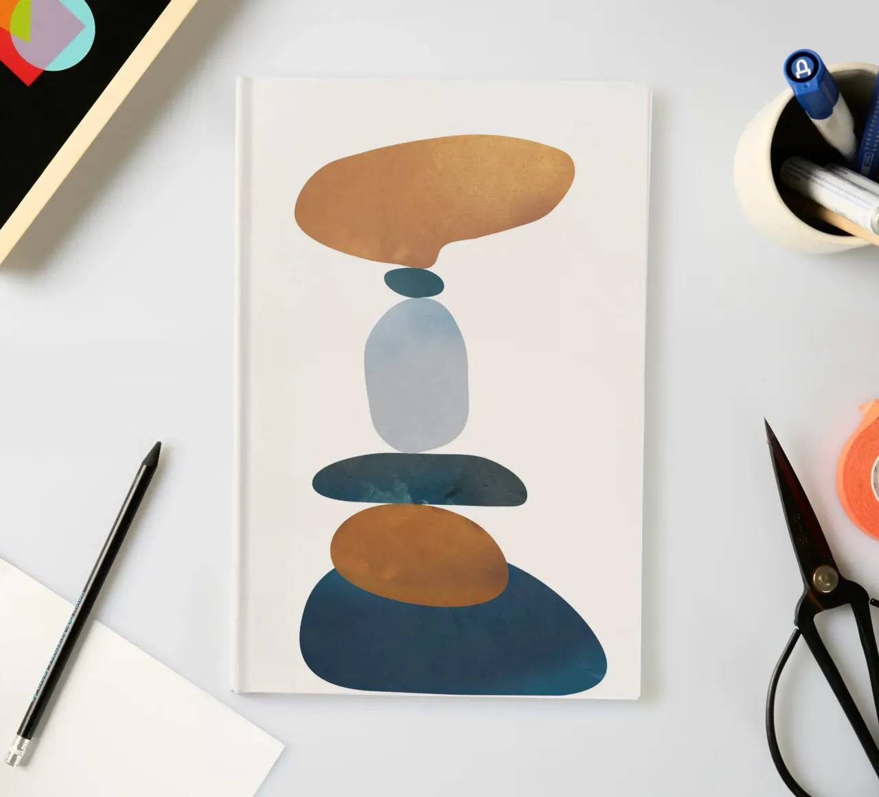 Balancing Stones 3 notebook by cityart