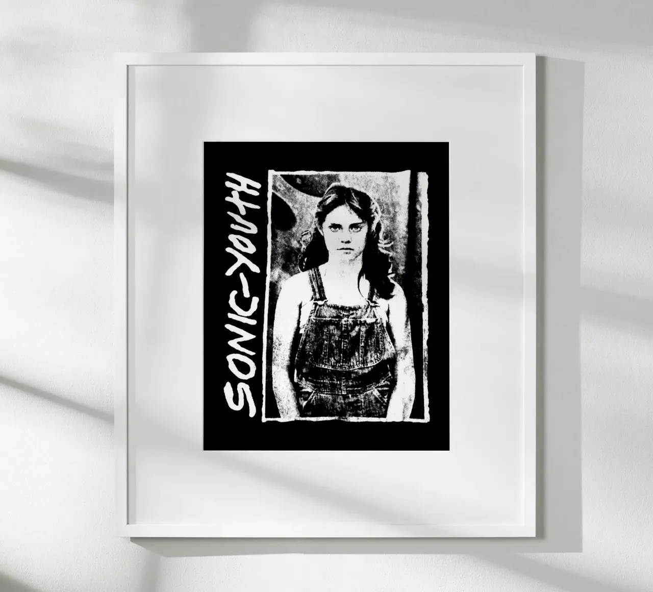 Vintage Grunge Style Sonic Youth poster with aluminum frame by https://www.juniqe.com/uk/shop/Henndraws