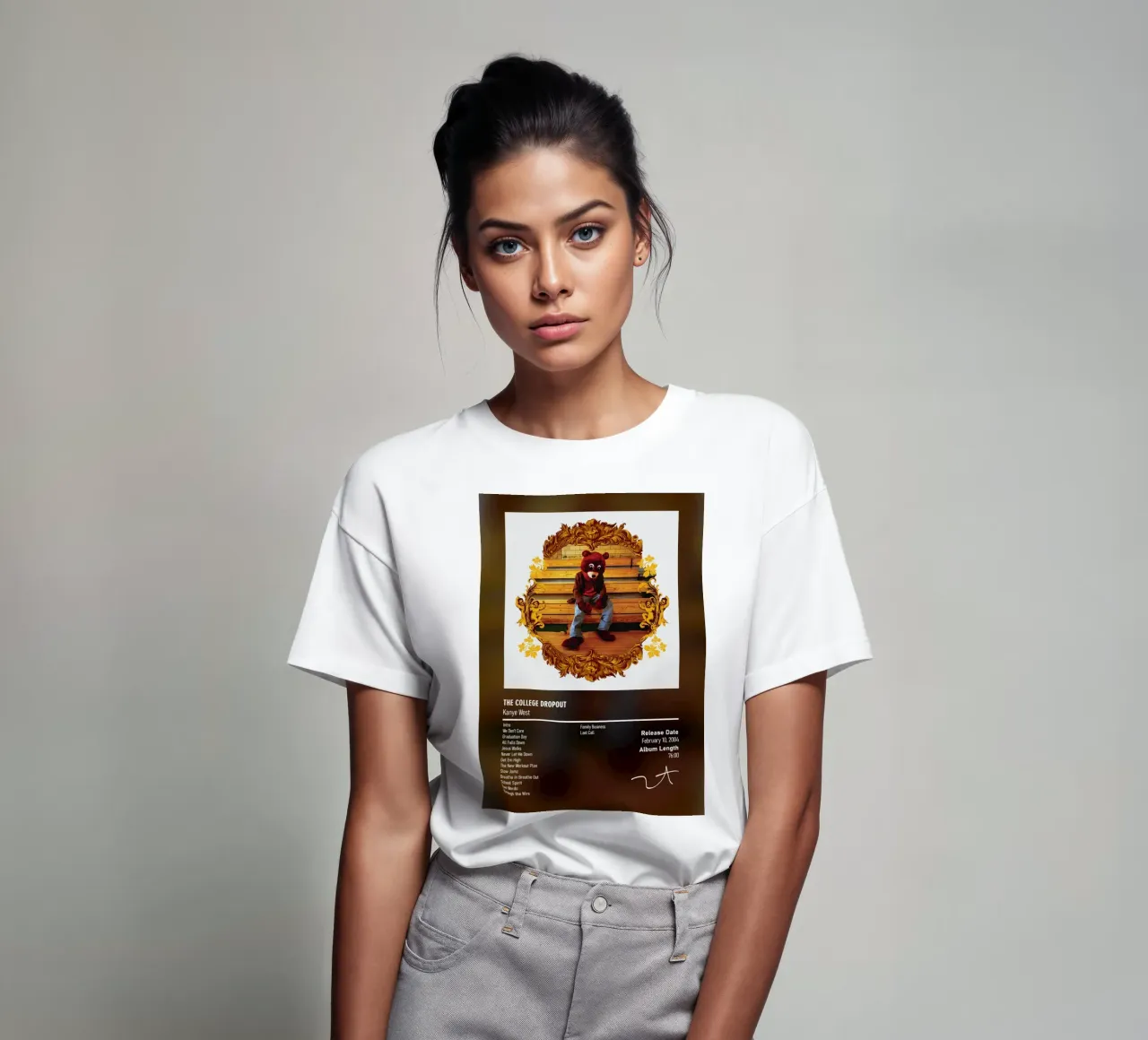 The College Dropout (2004) by Kanye West t-shirt da DGUnder