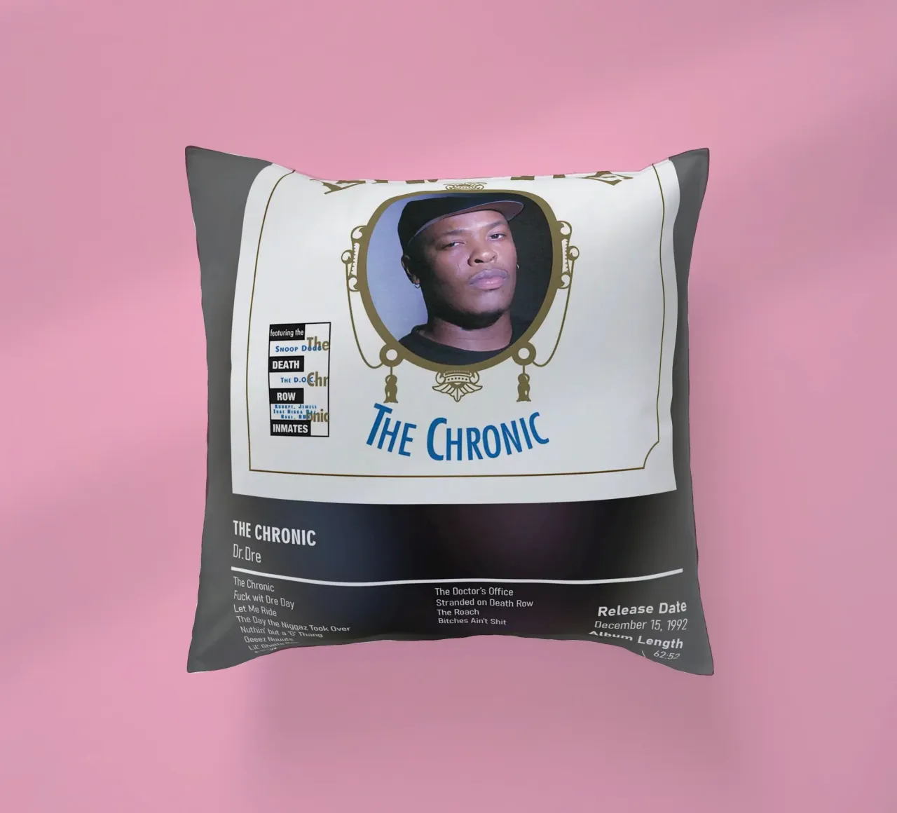 The Chronic (1992) by Dr. Dre cuscino da DGUnder