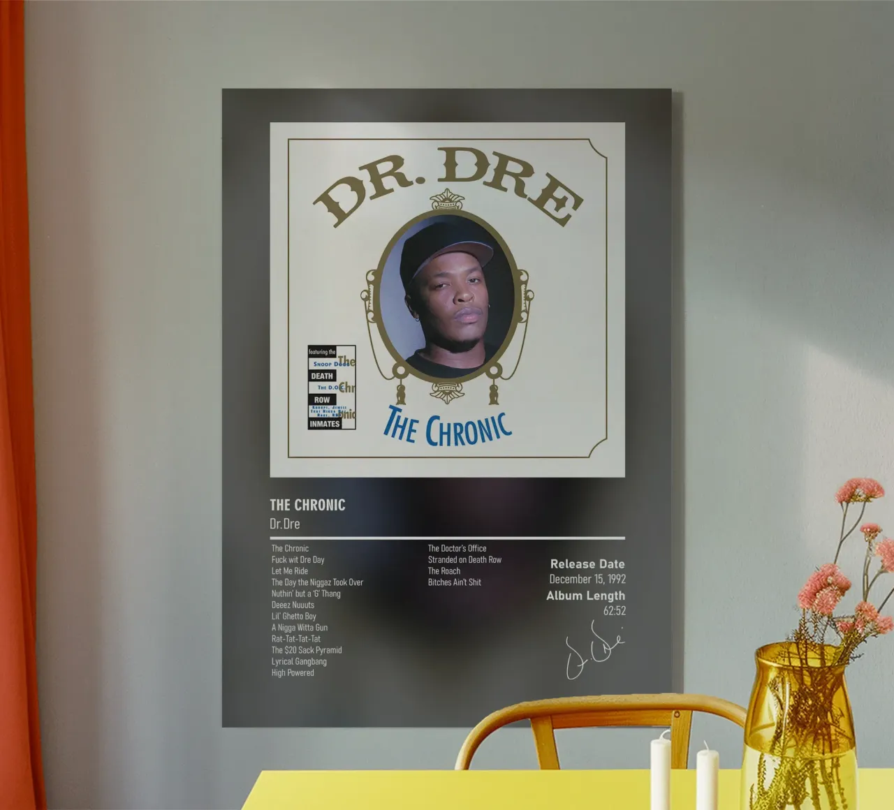 The Chronic (1992) by Dr. Dre plexiglass da DGUnder