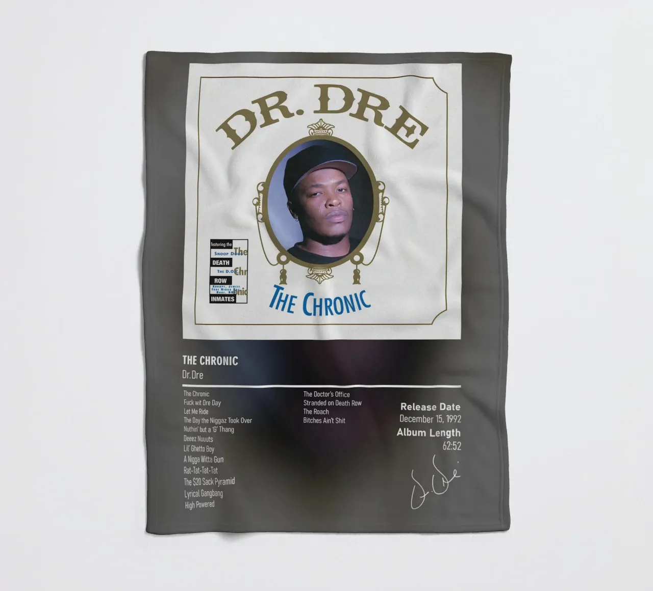 The Chronic (1992) by Dr. Dre coperta in pile da DGUnder