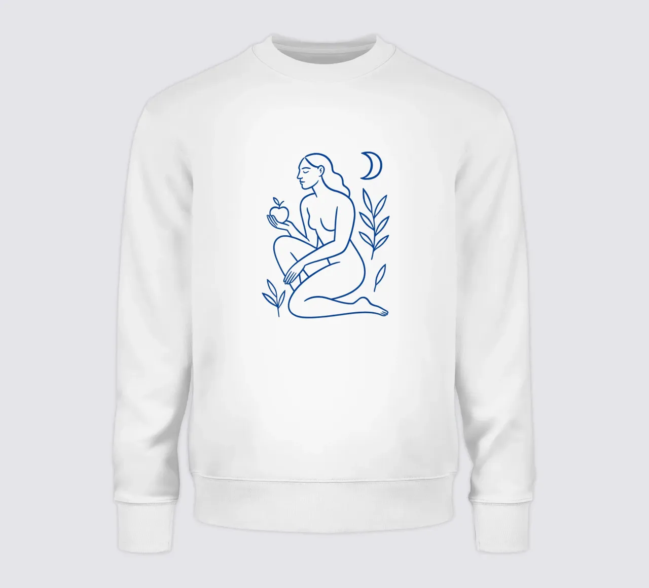 Woman With Apple (Without Background) felpa da treechild