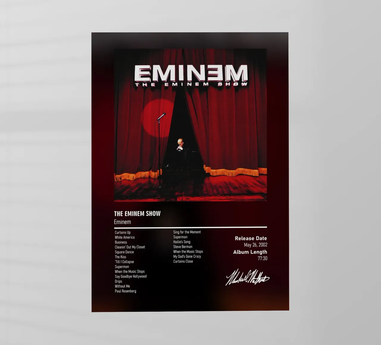 The Eminem Show by Eminem pellicola backlit da DGUnder